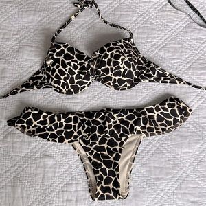 Sexy Women Bikini Swimwear Bra Bikini Set Two Piece Swimwear size M